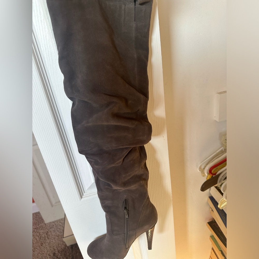 THIGH HIGH GENUINE SUEDE OVER THE KNEE BOOTS